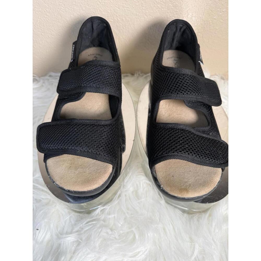 Schawos Stretch 06 Health Shoes Women Size 9.5-10 Rehabilitation Sandals Black